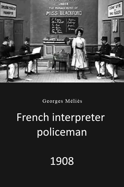 French Cops Learning English poster